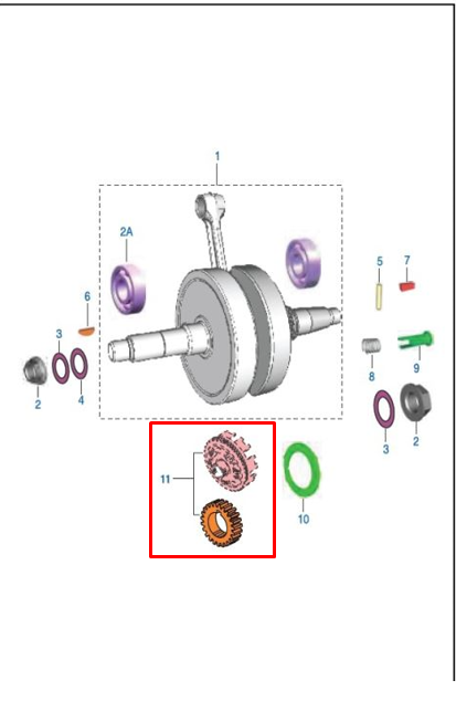 Campana de clutch (75/dientes 21) boxer bm 100 - discover 100 (cambios 4) BAJAJ original