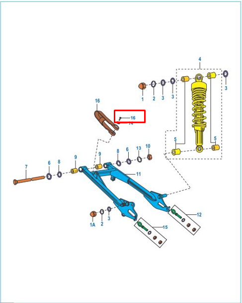 Tornillo de deslizador pulsar as 150/ns BAJAJ original