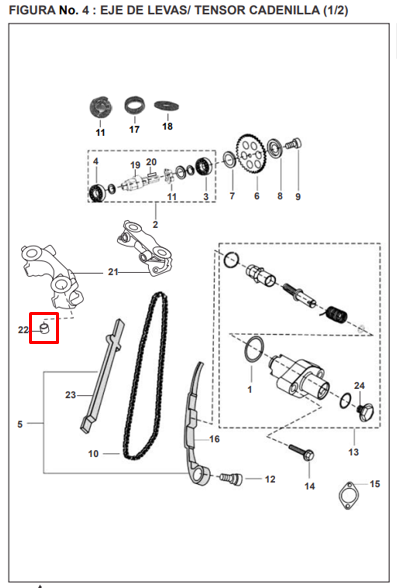 Buje de cilindro (06.5x08x14) boxer BAJAJ 100 original
