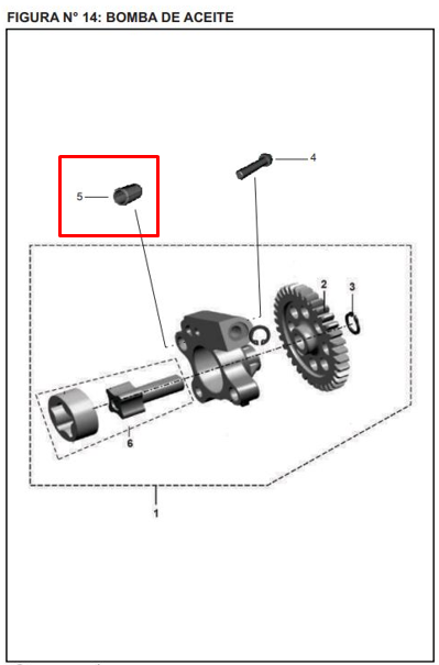 Buje de cilindro (06.5x08x14) boxer BAJAJ 100 original