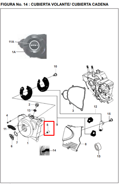 Buje de cilindro (06.5x08x14) boxer BAJAJ 100 original
