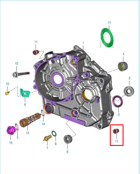 Buje de cilindro (06.5x08x14) boxer BAJAJ 100 original