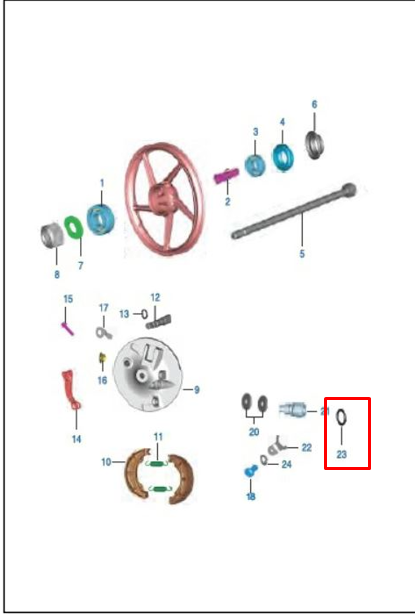 Oring bomba de aceite boxer BAJAJ 100 original