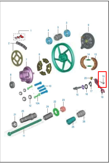 Tornillo a 06xbajaj 030 original
