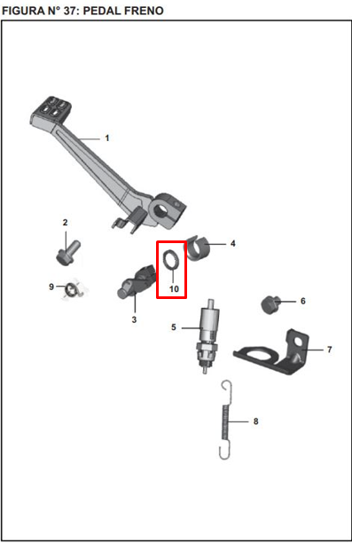 Oring tapon de aceite pulsar ns 200 BAJAJ original