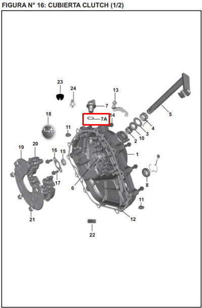 Oring tapon de aceite pulsar ns 200 BAJAJ original
