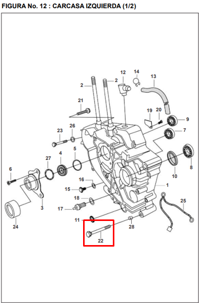 Tornillo 06xhexagono 45 arandela BAJAJ original