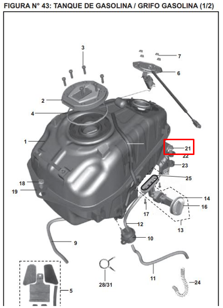 Tornillo gris a 06xbajaj 015 original