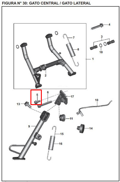 Tornillo de guardabarros delantero pulsar ns 200 BAJAJ original