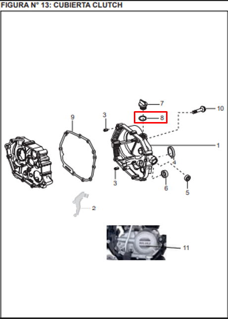 Oring tapa de aceite (18x3) boxer 100 - platino BAJAJ 100 original