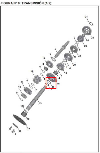 Arandela de caja 20x27xpulsar 1 BAJAJ 180 original