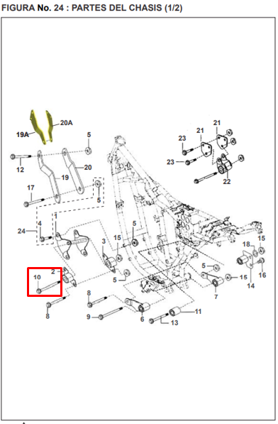 Tornillo a 08xbajaj 160 original
