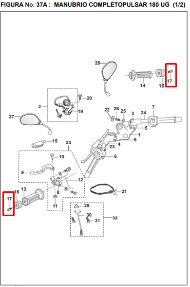 Tornillo de tapon hallen 06xpulsar 50 BAJAJ original