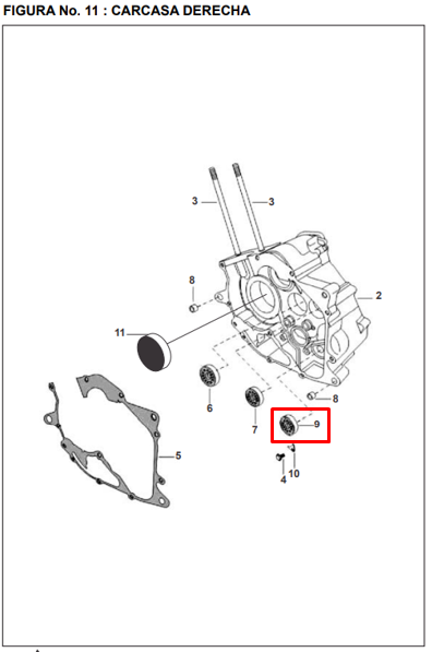 Balinera 6905 25x42xpulsar 09 BAJAJ 200 original