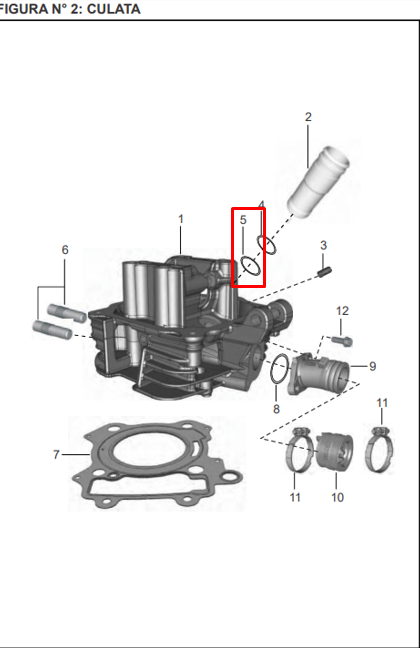Oring torre bujia pulsar 135 - discover BAJAJ 100 original