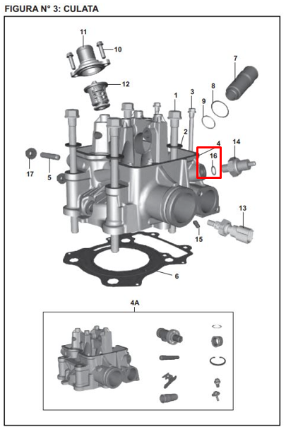 Oring sensor de temperatura pulsar ns 200 BAJAJ original