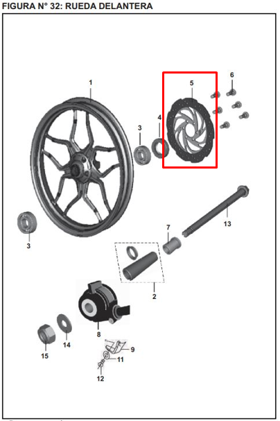 Disco Freno Delantero Pulsar Ns 200 Bajaj Original (Negro)