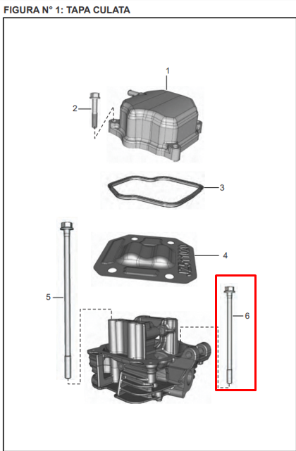 Tornillo de culata pulsar BAJAJ 135 original