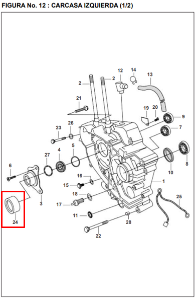 Canastilla (30-37-16) pulsar black 180 BAJAJ original