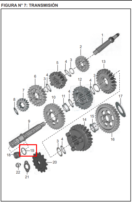 Oring piñon de salida pulsar BAJAJ 135 original
