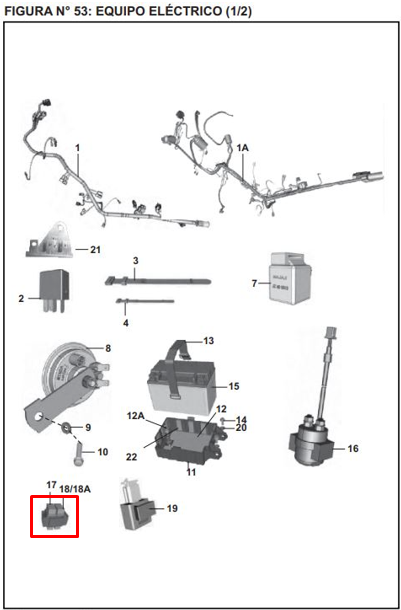 Fusible 15a ns 200 original BAJAJ
