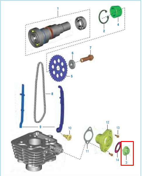 Tornillo tensor de cadena pulsar - boxer - discover BAJAJ original