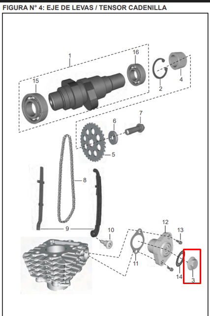 Tornillo tensor de cadena pulsar - boxer - discover BAJAJ original