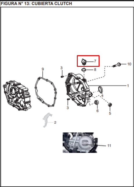 Tapa medidor de aceite boxer 100 - caliber BAJAJ 115 original