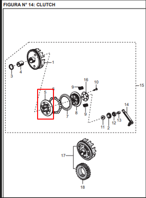 Porta resorte clutch boxer-ct original BAJAJ