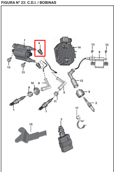 Caucho capuchon bujia pulsar original BAJAJ