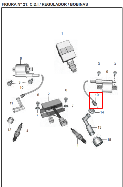 Caucho capuchon bujia pulsar original BAJAJ