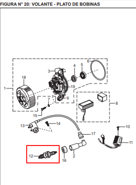 Bujia platino 100 - boxer 100 - pulsar BAJAJ 135 original