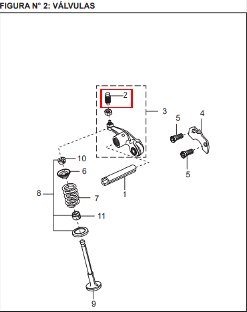 Tornillo de balancin boxer - platino BAJAJ original
