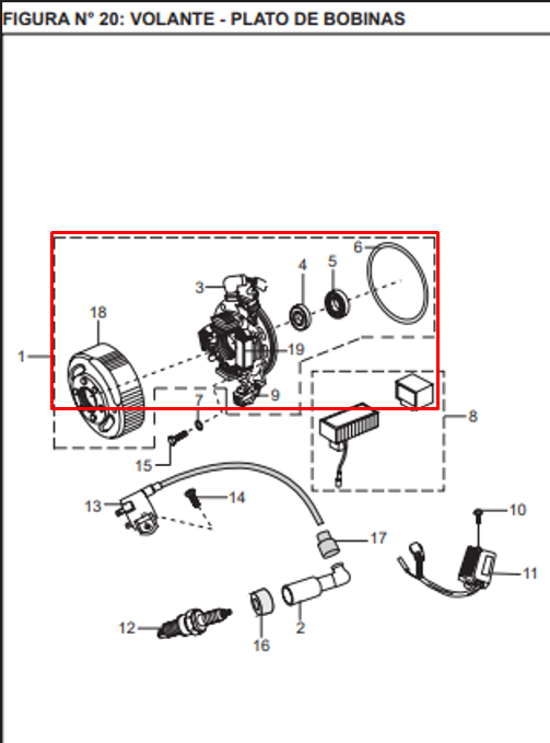 Volante Completa Boxer Tec 100 - Platino Bajaj 100 Original