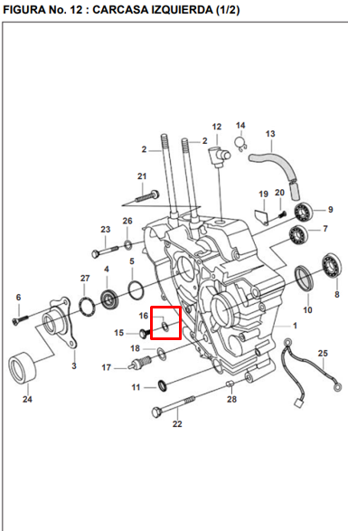 Arandela delantera tapon de aceite boxer 100 k-tec BAJAJ original