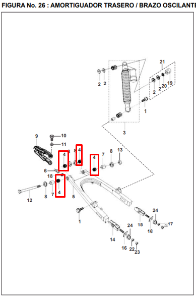 Canastilla (22-29-30db) pulsar BAJAJ 200 original