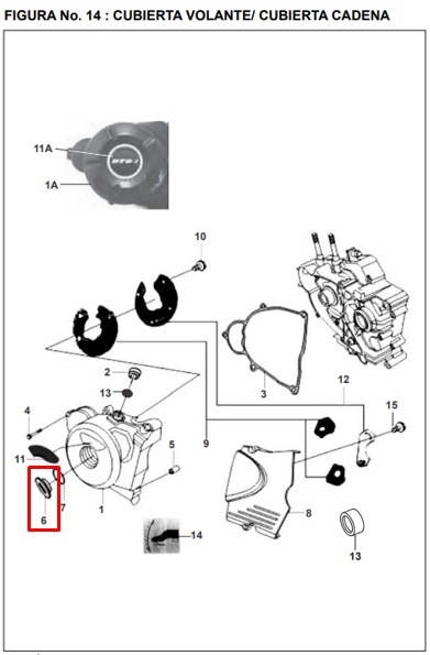 Tapon tapa volante pulsar BAJAJ original
