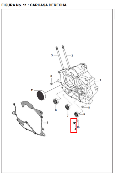 Tornillo a 06xbajaj 030 original