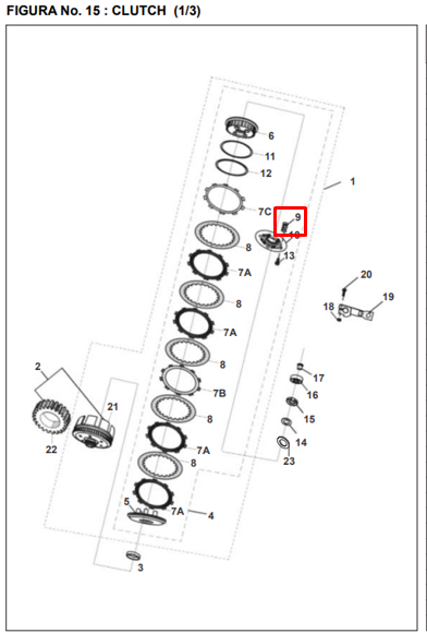 Resorte de clutch pulsar ii 180 BAJAJ original