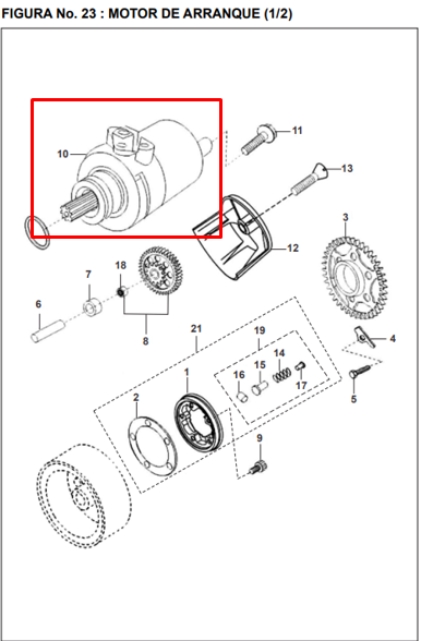 Motor De Arranque Pulsar Ug 180 Bajaj Original