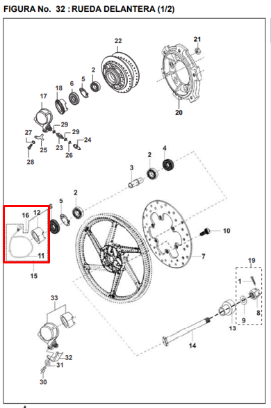 Caja piñon de velocimetro pulsar ii 180 BAJAJ original