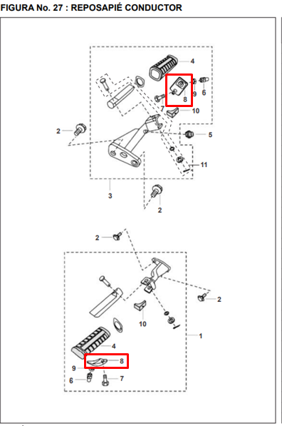 Platino posapie fr pulsar dts-i original BAJAJ