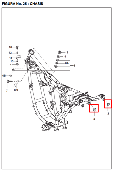 Caucho de tapa lateral pulsar BAJAJ original