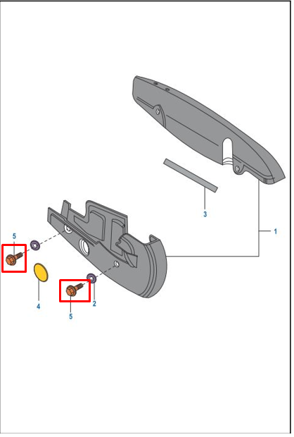 Tornillo de guardacadena 6xdiscover 8 125+/st BAJAJ original