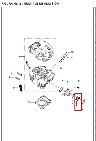 Soporte de carburador pulsar dts 180-i/tec BAJAJ original