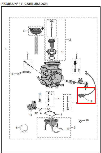 Sensor de carburador discover st 150/f BAJAJ original