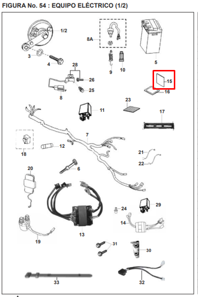 Antivibrante de bateria pulsar black 180 tec BAJAJ original