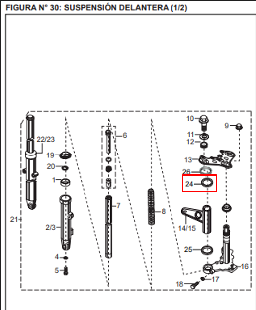 Empaque soporte farola pusar dts 180-i/tec BAJAJ original