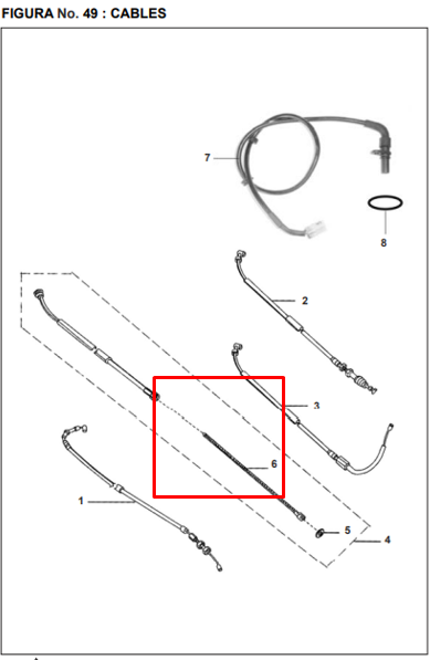 Cable tacometro pulsar 180 (clasica) - wind BAJAJ 125 original
