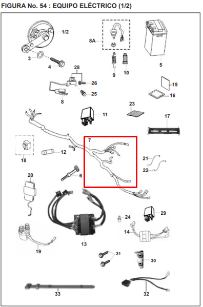 Instalacion electrica pulsar ug 180 - pulsar gt 180 BAJAJ original
